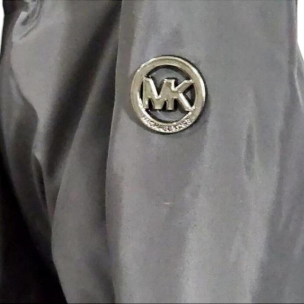 MICHAEL Kors steel Grey maxi long Faux fur hooded puffer coat plus‎ size 2X New - Picture 13 of 14